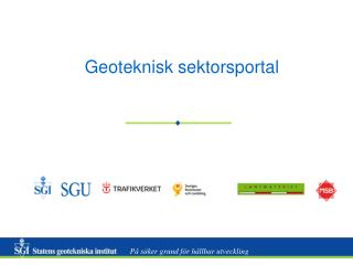 Geoteknisk sektorsportal