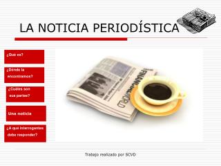 LA NOTICIA PERIODÍSTICA