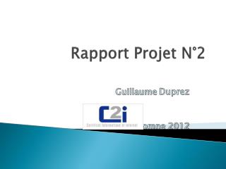 Rapport Projet N°2