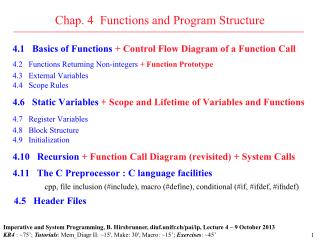 Chap. 4 Functions and Program Structure