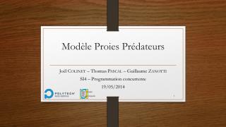 Modèle Proies Prédateurs