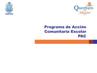 Programa de Acción Comunitaria Escolar PAC