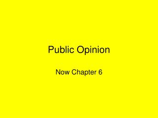 Public Opinion