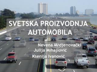 SVETSKA PROIZVODNJA AUTOMOBILA