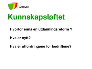 Kunnskapsløftet