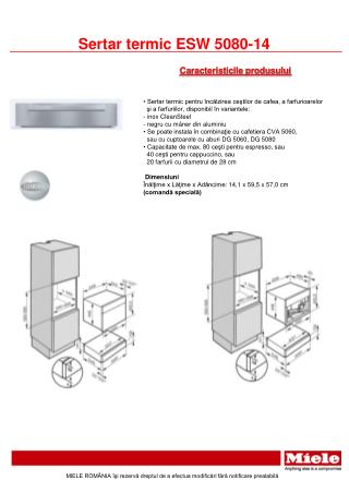 Sertar termic ESW 50 8 0 - 14