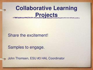 Collaborative Learning Projects