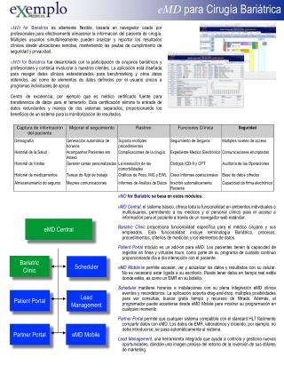 eMD para Cirugía Bariátrica