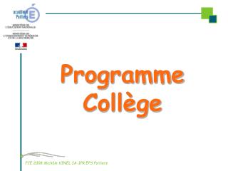 Programme Collège