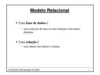 Modelo Relacional