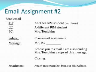 Email Assignment #2