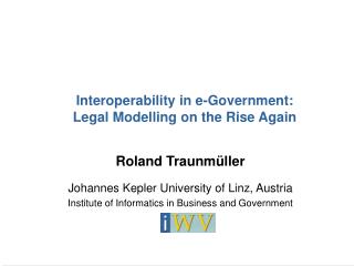Interoperability in e-Government: Legal Modelling on the Rise Again
