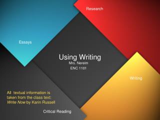 Using Writing