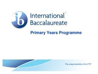 Primary Years Programme