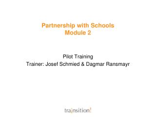 Partnership with Schools Module 2