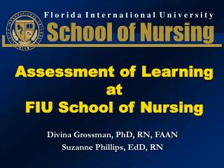 Assessment of Learning at FIU School of Nursing