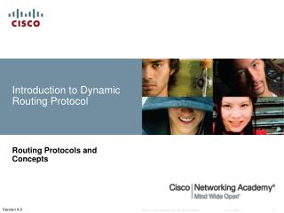 Introduction to Dynamic Routing Protocol