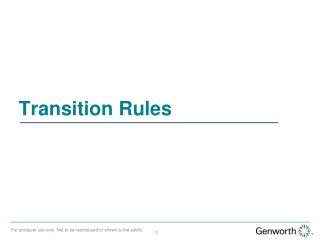 Transition Rules