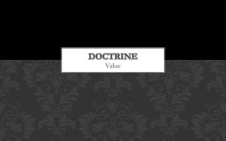 Doctrine