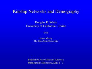 Kinship Networks and Demography