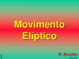 Movimento Elíptico