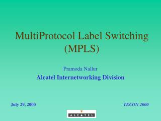 MultiProtocol Label Switching (MPLS)