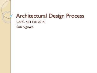 Architectural Design Process