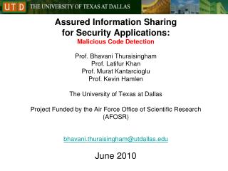 Assured Information Sharing