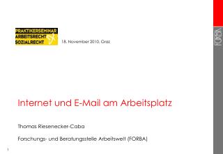 Internet und E-Mail am Arbeitsplatz
