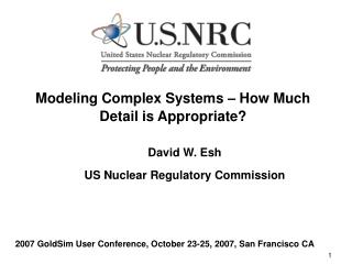 Modeling Complex Systems – How Much Detail is Appropriate?