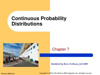 Continuous Probability Distributions