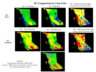 DC Comparisons by 5 km Grid