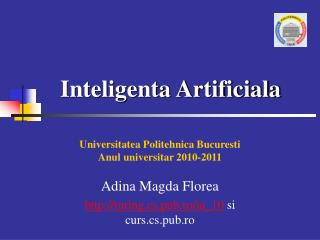 Inteligenta Artificiala