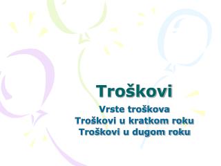 Troškovi