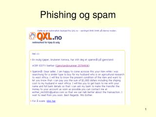 Phishing og spam