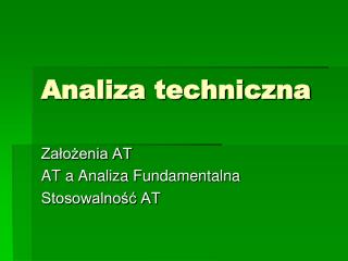 Analiza techniczna