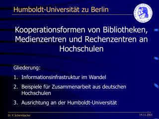 Humboldt-Universität zu Berlin