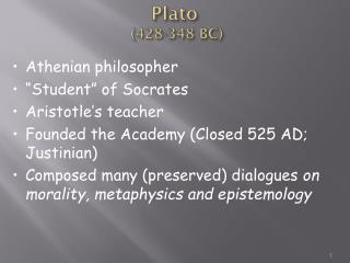 Plato (428-348 BC)