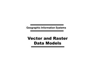 Geographic Information Systems