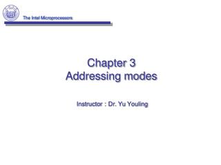 Chapter 3 Addressing modes