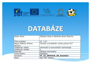 DATABÁZE