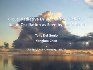 Cloud- Radiative Driving of the Madden-Julian Oscillation as Seen by the A-Train