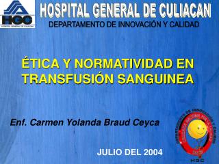 HOSPITAL GENERAL DE CULIACAN