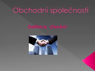 Obchodní společnosti