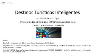 Destinos Turísticos Inteligentes