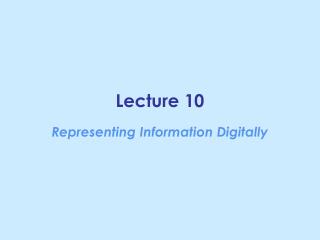 Digitizing Discrete Information