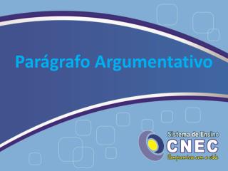 Parágrafo Argumentativo