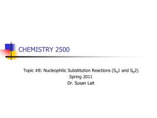 CHEMISTRY 2500