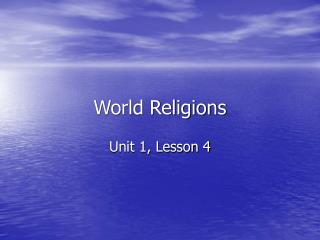 World Religions