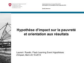 Hypothèse d’impact sur la pauvreté et orientation aux résultats